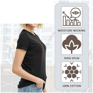 Gran oferta, camiseta para mujer, camiseta de estilo Unisex, camiseta informal ajustada a la venta con precio al por mayor, servicio personalizado - Product Image 4
