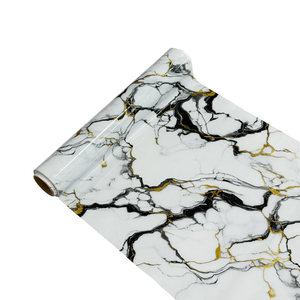 Marmorizzazione tovaglia in PVC tavolo da pranzo copertura con pellicola olografica di plastica biancheria da tavola fodere in pellicola - Product Image 4