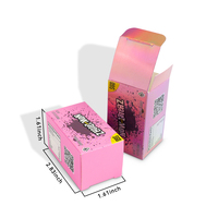 Nouvelles boîtes d'emballage cosmétique en papier artistique coloré, laminage mat, recyclables, avec logo personnalisé pour les produits de soin de la peau et de maquillage