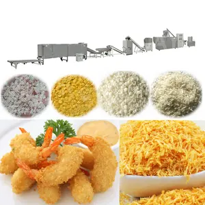 Bánh mì nhỏ cho đồ ăn nhẹ chiên Máy bánh mì vụn đồ ăn nhẹ máy thực phẩm panko bánh mì vụn dây chuyền sản xuất