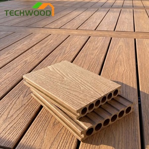 Tarima Exterior de WPC con Aspecto de Madera Moderna, Instalación con Sistema de Bloqueo Dual, Tarima Compuesta Ecológica <span class=keywords><strong>TECHWOOD</strong></span> - Product Image 2