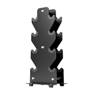YOBER, venta al por mayor, <span class=keywords><strong>gimnasio</strong></span> en casa, 4 capas, 8 piezas, juego de mancuernas verticales, pesas, estante de exhibición de seguridad, soporte hexagonal redondo para Mancuernas - Product Image 1