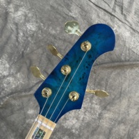 OEM Electric Bass Guitar Maple Fingerboard 4/4 Size HH Pickup Polished 4 Strings Rare Maple Back/Side Professional Jazz Musician