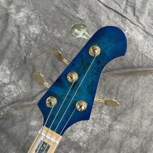 Bajo Eléctrico OEM con Diapasón de Arce y Herrajes Dorados de 4 Cuerdas con Aros y Fondo de Arce Exótico para Músico de <span class=keywords><strong>Jazz</strong></span> Profesional - Product Image 6