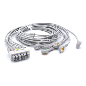 Compatibile con <span class=keywords><strong>GE</strong></span> Healthcare 2106395-001 6 lead ECG telemetria Leadwire Snap IEC per ECG <span class=keywords><strong>monitor</strong></span> paziente - Product Image 2