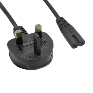 Cable de Alimentación Personalizado de 2 Pines del Reino Unido, Cable de Enchufe de 3A y 250V, Enchufe IEC C7 de Cobre para Uso en Hogar, Hotel y <span class=keywords><strong>Restaurante</strong></span>, Extremo Macho BS - Product Image 6