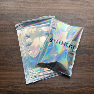 Bolsa de Embalaje de Aluminio Holográfico Mylar para Envíos por Correo, con Logotipo Personalizado Impreso con Láser, Autoadhesiva, para Almacenamiento - Product Image 3