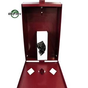 Estación de Recolección de Desechos de Mascotas para Exteriores, de Metal, para Parques y Calles, con Contenedor de Basura <span class=keywords><strong>Rectangular</strong></span> con Tapa - Product Image 3