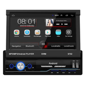 Car Android Player Instrument <strong>Panel</strong> 1Din 7-inch Retractable Mp5/mp3 Audio Stereo Gps BT Reverse Video Car DVD Player - Product Image 1