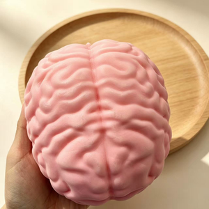 Juguete Antiestrés con Forma de Cerebro de TPR con Textura Suave y Blanda, Decoración de Escritorio Novedosa para Relajación, Regalo Divertido y Sorpresa para Fiestas - Product Image 2
