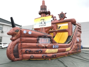 <span class=keywords><strong>2025</strong></span> mới ngoài trời Inflatable vui vẻ thành phố sân chơi thiết bị Inflatable tàu cướp biển trượt cho trẻ em và người lớn - Product Image 4