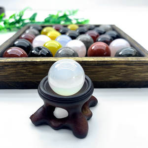 Hạt cườm đá thạch anh hồng, mắt hổ, thạch anh tím tự nhiên đánh bóng 15mm bán buôn, quả cầu nhỏ trị liệu tự làm - Product Image 5