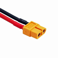 Câble d'alimentation pour modèle réduit d'avion et drone, conducteur en cuivre 12AWG 14AWG, rouge et noir, gaine PVC, connecteur XT60 mâle-femelle