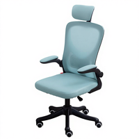 Chaises de bureau ergonomiques pivotantes et réglables en tissu maillé, avec coussin en éponge rafraîchissante de haute qualité et design contemporain