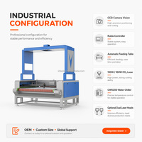 Machine de découpe laser CO2 1,6 m à alimentation automatique pour broderie, patchs, étiquettes imprimées, sublimation textile, découpe de contour, bois, caoutchouc
