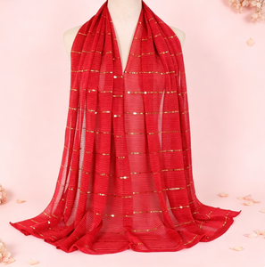 Nouveau Voile Femme Boran Élégant en Dentelle Pailletée et Satin Couleur Unie, Style Européen et Américain, Double Usage, Origine Hebei, En Stock - Product Image 5