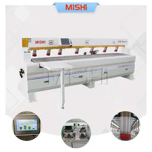 Mishi เครื่องเจาะด้านข้างอัจฉริยะสำหรับล็อคประตูตู้เจาะรู CNC เครื่องกัดตู้บานพับเครื่องเจาะ