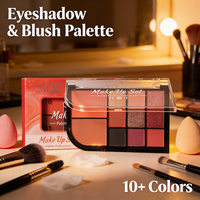 Menow E4103 OEM/ODM Marque privée Maquillage végétalien Imperméable Palette de fards à paupières et de blush 11 en 1 Ensembles pour femmes Fabrication sécurisée en gros