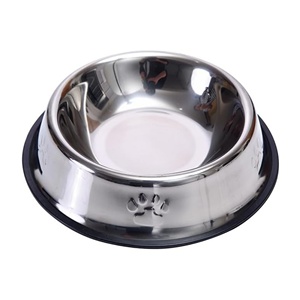 Comederos para Mascotas de Acero Inoxidable, Tamaños Pequeño y Grande, Forma Redonda, Fáciles de Limpiar - Product Image 1