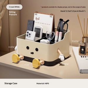 Boîte de rangement de bureau multifonctionnelle en plastique, style dessin animé tendance, pour serviettes en papier, télécommandes <span class=keywords><strong>et</strong></span> articles divers - Product Image 5