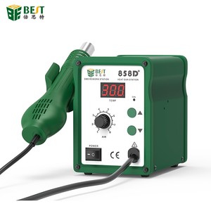 <span class=keywords><strong>Station</strong></span> de soudage à air chaud industrielle BST-858D+ 640W SMD avec affichage numérique LED de la température, <span class=keywords><strong>station</strong></span> de soudage électrique pour téléphone - Product Image 1