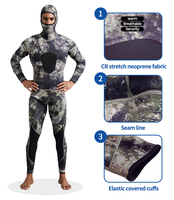 Combinaison de pêche sous-marine camouflage en néoprène imperméable 3MM pour homme W916