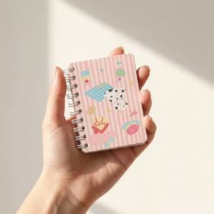 Paquete de 4 Libretas de Bolsillo Miniatura Kawaii con Estampados de Animales y Postres, Bloc de Notas Espiral de 10*8cm para Venta al Por Mayor - Product Image 6