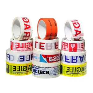 Tùy chỉnh Nâu Bopp in carton niêm phong đóng gói Băng duy nhất hai mặt dễ vỡ acrylic dính siêu rõ ràng OPP hộp túi niêm phong Logo - Product Image 2