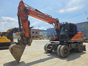 Excavadora de ruedas Doosan DX160 original de Corea, al mejor precio, excavadora de cadenas de 16 toneladas, lista para enviar. Rompedora Doosan DX60 DX225 DX300. - Product Image 5