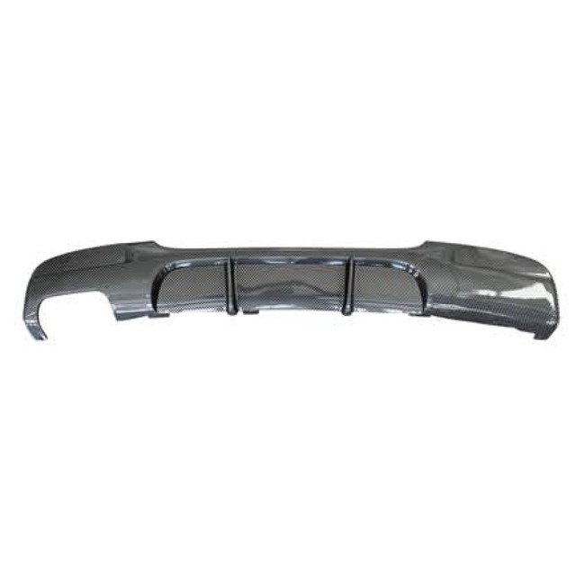 Carbon Fiber Look Body Kit Rear Diffuser for BMW 3 Series E90 MP 2005-2011Model Upgrade Single Side Double Outlet Rear Diffuser