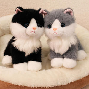 Peluche de gato Calico altamente realista-Adorable muñeco de gatito para el compañero de sueño de los niños, regalo perfecto para niñas - Product Image 5