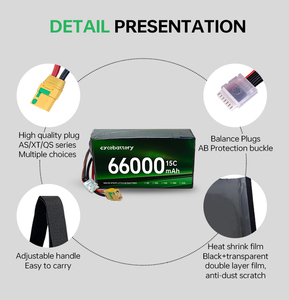 Batterie <span class=keywords><strong>Lipo</strong></span> rechargeable en gros 3,8 V 66000 mAh 67000 mAh 66 Ah pour drones UAV haute capacité, pack de batteries lithium-ion 6S - Product Image 4