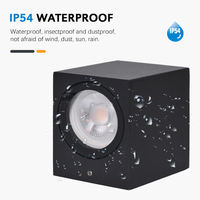 Applique murale LED moderne en aluminium étanche, forme cube, éclairage extérieur pour jardin, lampe de jardin, luminaire extérieur pour maison
