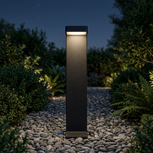 Lampes LED de jardin en aluminium, angle de faisceau 120°, blanc chaud doux 2700K, étanches IP65, télécommande, pour extérieur, jardin, porche, garage, haute performance - Product Image 1
