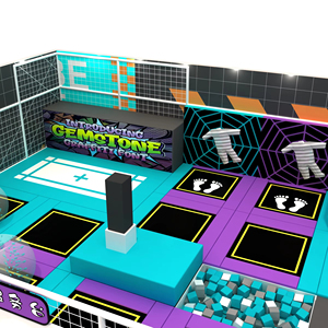 La fabbrica vende direttamente grande scivolo a tema universo dei cartoni animati per bambini giocattolo morbido per bambini parco giochi al coperto con parco trampolino - Product Image 6