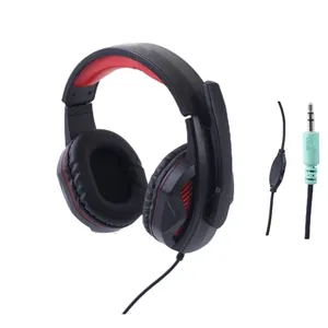 3.5mm Wired stereo headphone noise cancelling gamer headset led gaming headphone with mic for PC headset game ps45