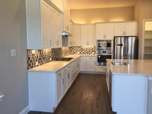 American Style Modern White/<strong>grey</strong> Shaker Solid Wood Kitchen <strong>Cabinet</strong> - Product Image 2