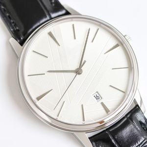 Montre d'affaires tendance - Modèle à bracelet en cuir pour homme - Product Image 1