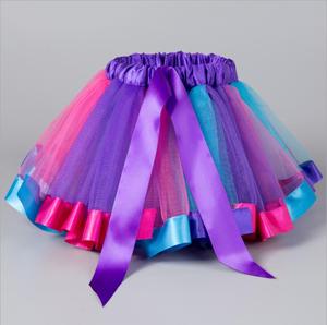 En gros Jupe d'été arc-en-ciel, Tutu arc-en-ciel, Tutu pas cher, Tutu à volants, Jupe courte de danse et de ballet pour filles - Product Image 4