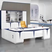 Bureau exécutif moderne de luxe Bureau pour patron ou PDG en bois Modul