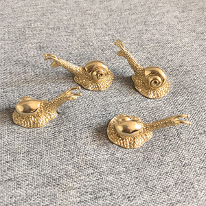Gold <strong>Antique</strong> Brass Snail <strong>Drawer</strong> <strong>Knobs</strong> Pulls Cabinet Door Home Decorations Jewelry Box Decorative Handle - Product Image 4