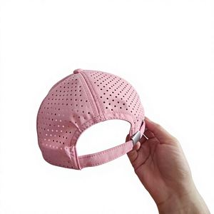 Casquette de baseball unisexe de haute qualité, 100% polyester, perforée, découpée au laser, sportive, décontractée, séchage rapide - Product Image 3