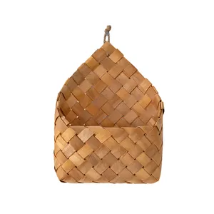 Trang Trí Nội Thất Mây Đan Giặt Đồ Chơi Hoa Treo Giỏ Lưu Trữ Quần Áo Dệt Kim Wicker Hamper Organizer Giỏ