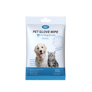 Guantes de limpieza suaves y delicados para mascotas, sin tejer, para baño sin agua y limpieza de traseros, 6 unidades - Product Image 1