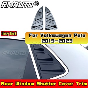 Kit de Carrocería para Volkswagen Polo 2019-2023, Cubierta de Persiana para Ventana Lateral Trasera, Color Negro Mate, Estilo Deportivo, Accesorios para Automóviles - Product Image 1