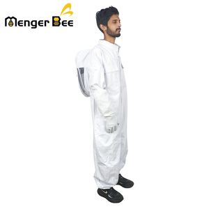 Nuevo Traje de Apicultura de Algodón Ventilado a Bajo Precio con Capucha y Velo de 3 Capas de Malla para Protección del Apicultor - Product Image 3
