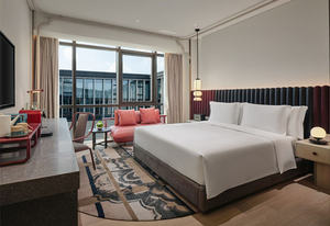 Élégant ensemble de meubles de chambre à coucher d'hôtel 4 étoiles Collection de bois au design moderne pour appartements et villas - Product Image 5