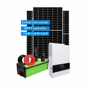 China 10Kw 11Kw 12Kw Solar/Wind Hybrid Power Systems With Lithium Battery 10Kva Energy Solar System For House