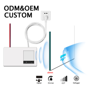 Interruttore Sensore <span class=keywords><strong>a</strong></span> Sfioramento Senza Contatto per <span class=keywords><strong>Specchio</strong></span> LED DC12V 1A 12W con Alimentazione AC 85-245V - Product Image 1