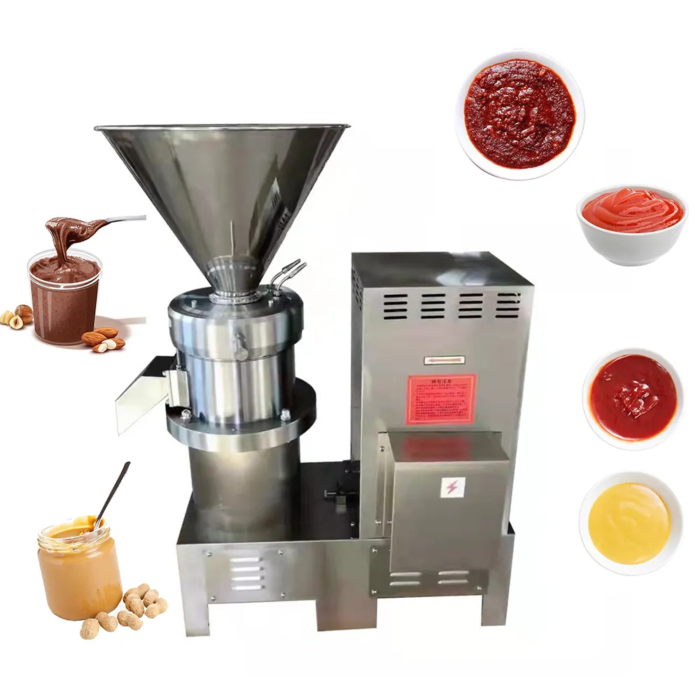 High Performance Food Grade Chickpea Cocoa Bean Sesame Paste Colloid Mill Machine for Peanut Butter Processing